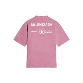 Balenciaga x WFP T-Shirt, mittlere Passform „Pink“ 612966THV845621 Balenciaga x WFP T-Shirt, mittlere Passform „Pink“ 612966THV845621