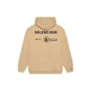 Balenciaga x World Food Programme Hoodie in mittlerer Passform „Beige“ 600583TJVK49605