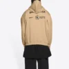 Balenciaga x World Food Programme Hoodie in mittlerer Passform „Beige“ 600583TJVK49605