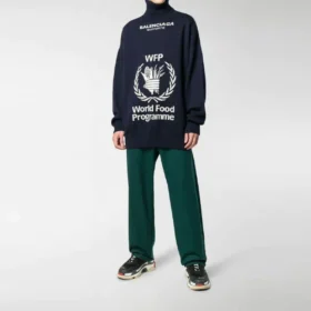Balenciaga x World Food Programme Pullover „Navy White“ 542703T15074177