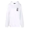 Barcode-Baumwoll-Hoodie „Weiß“ 651799TKVE69040