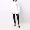 Barcode-Baumwoll-Hoodie „Weiß“ 651799TKVE69040