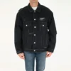 Barcode Destroyed-Denim-Jacke „Schwarz“ 664329TBP471055