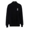 Barcode-Pullover mit Rundhalsausschnitt „Schwarz“ 652981TKVE61070