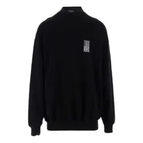 Barcode-Pullover mit Rundhalsausschnitt „Schwarz“ 652981TKVE61070 Barcode-Pullover mit Rundhalsausschnitt „Schwarz“ 652981TKVE61070