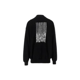 Barcode-Pullover mit Rundhalsausschnitt „Schwarz“ 652981TKVE61070 Barcode-Pullover mit Rundhalsausschnitt „Schwarz“ 652981TKVE61070