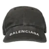 Baseballkappe aus gewaschenem Denim mit Logo „Schwarz/Weiß“ 617160-4A2B4-1077