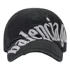 Baseballkappe mit diagonalem Logo „Schwarz-Weiß“ 680738410B21077