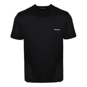 Basic-T-Shirt mit kleinem Logo, Rundhalsausschnitt und kurzen Ärmeln, Unisex, Schwarz 556151TYK281000 Basic-T-Shirt mit kleinem Logo, Rundhalsausschnitt und kurzen Ärmeln, Unisex, Schwarz 556151TYK281000