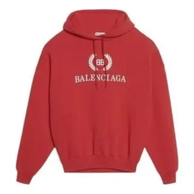 Baumwoll-Hoodie mit BB-Logo, Oversize, „Rot“ 547765TCV316400