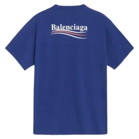 Baumwoll-Jersey-T-Shirt mit politischem Logo BLGA-508203-TAV44-BL