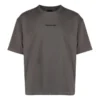 Baumwoll-T-Shirt mit gesticktem Logo „Grey“ 612966TNVG91300