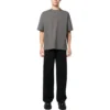 Baumwoll-T-Shirt mit gesticktem Logo „Grey“ 612966TNVG91300