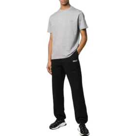 Baumwoll-T-Shirt mit kleinem Logo-Aufdruck „Grey“ 556151TYK281300 Baumwoll-T-Shirt mit kleinem Logo-Aufdruck „Grey“ 556151TYK281300