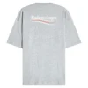 Baumwoll-T-Shirt mit politischem Logo „Grau“ BLGA-508203-TAV44-GY