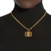 Bb 2.0 Strukturierte Halskette „Gold“ 782981TZ99G0705