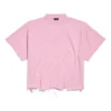BB Classic Balenciaga Kurzes Oversize-T-Shirt „Pink“ 783399TQVS85708