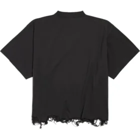 BB Classic Balenciaga Kurzes Oversize-T-Shirt „Schwarz“ 783399TQVS81083