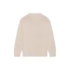 BB Laurel Crown Logo Rundhals-Strickpullover „Beige“ 664369T32119028