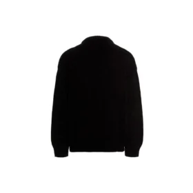 BB Laurel Crown Logo Rundhals-Strickpullover „Schwarz“ 664369T32111000 BB Laurel Crown Logo Rundhals-Strickpullover „Schwarz“ 664369T32111000