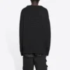 BB Laurel Crown Logo Rundhals-Strickpullover „Schwarz“ 664369T32111000