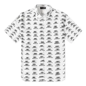 BB-Logo-Oversize-Shirt „White Black“ 725382TNL889040