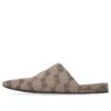 BB Monogram Cosy Pantoletten „Beige-Braun“ 653879W2I103020