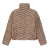 BB Monogram Daunenjacke „Beige-Braun“ 681885TML339378