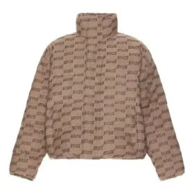 BB Monogram Daunenjacke „Beige-Braun“ 681885TML339378 BB Monogram Daunenjacke „Beige-Braun“ 681885TML339378