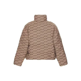 BB Monogram Daunenjacke „Beige-Braun“ 681885TML339378 BB Monogram Daunenjacke „Beige-Braun“ 681885TML339378