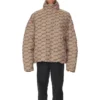 BB Monogram Daunenjacke „Beige-Braun“ 681885TML339378