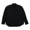 BB Monogram Langarmhemd mit Knopfleiste „Black“ 662983TML361269