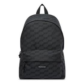 BB Monogram Signature Medium Rucksack „Schwarz“ 713044210HH1061