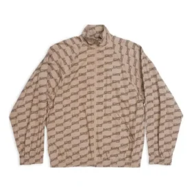 BB Monogram Trainingsjacke Regular Fit „Beige-Braun“ 704495TML369378
