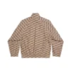 BB Monogram Trainingsjacke Regular Fit „Beige-Braun“ 704495TML369378