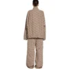 BB Monogram Trainingsjacke Regular Fit „Beige-Braun“ 704495TML369378