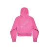 BB Motel Hoodie mit Reißverschluss, tailliert „Dark Pink“ 791755TQVU85803