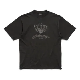 BB Motel T-Shirt, mittlere Passform „Schwarz“ 764235TQVK91083