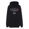 BB Paris Flag Baumwoll-Hoodie „Schwarz“ 570811TGV681000