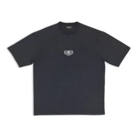 BB Paris Icon T-Shirt, mittlere Passform „Schwarz-Weiß“ 612966TMVG79034