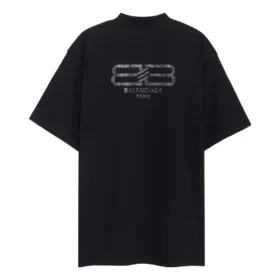 BB Paris Strass-T-Shirt, Medium Fit „Black Faded“ 739784TOVU81055