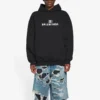 Bb Pixel Fleece-Hoodie mit Kordelzug und langen Ärmeln, schwarz 578135TKVI81070