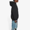 Bb Pixel Fleece-Hoodie mit Kordelzug und langen Ärmeln, schwarz 578135TKVI81070
