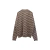 BB Rundhals-Strickpullover mit Allover-Print „Beige“ 733859T32539378