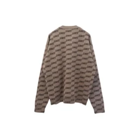 BB Rundhals-Strickpullover mit Allover-Print „Beige“ 733859T32539378 BB Rundhals-Strickpullover mit Allover-Print „Beige“ 733859T32539378