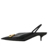 BB Square Knife Slingback-Pumps „Black“ 691740WAWNC1088