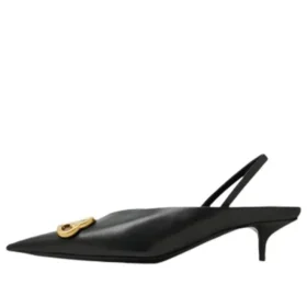 BB Square Knife Slingback-Pumps „Black“ 691740WAWNC1088