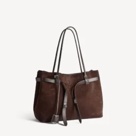 Bel Air Damen-Tasche, groß, in Hell-Espresso