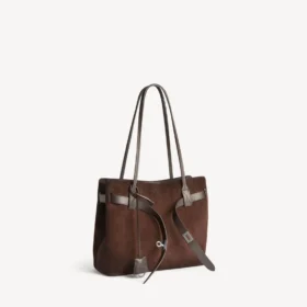 Bel Air Tote Tasche für Damen, mittelgroß, in Hell-Espresso