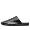 Bequeme BB-Pantoletten aus Leder „Schwarz“ 743926WB7221000